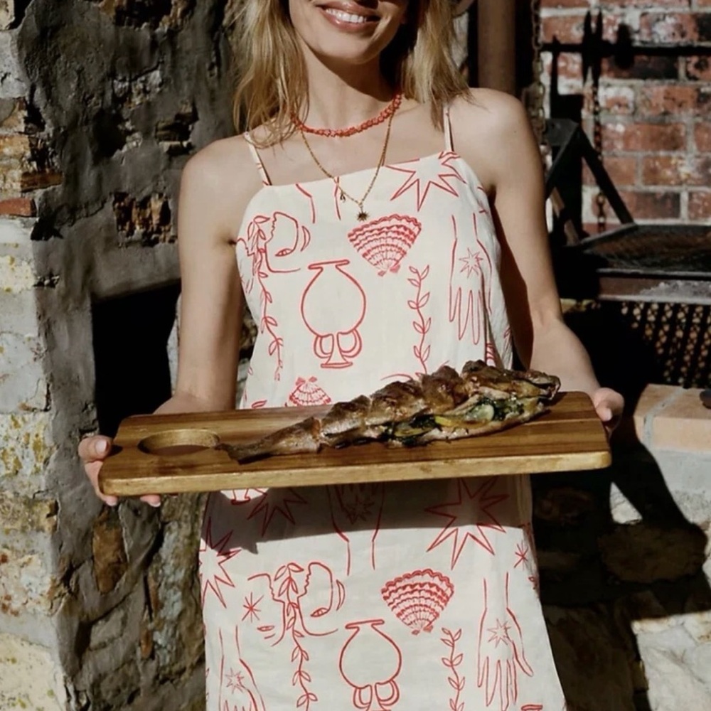 Anthropologie Seafolly Atlantis mini linen dress